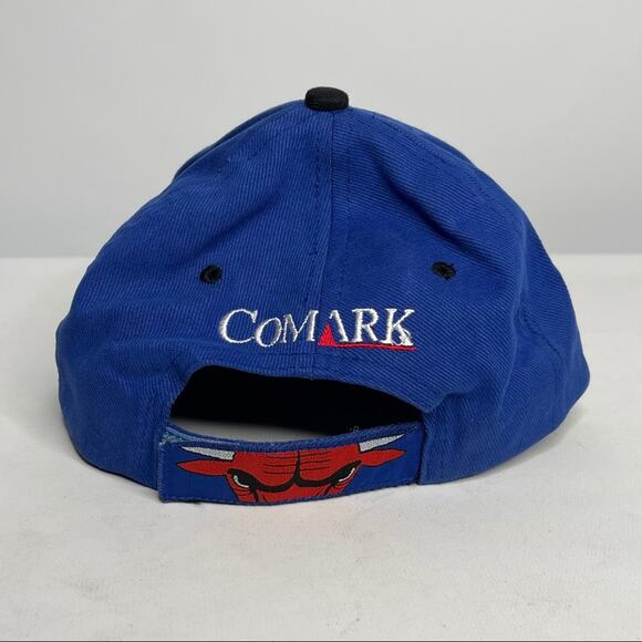 Vintage Chicago Bulls 3 Peat Rare Blue Cap - Picture 2 of 9